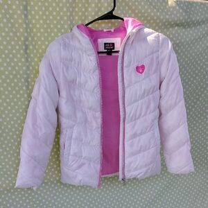 Pink Platinum Light Pink Puffer Jacket for Kids
